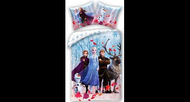 Frozen Dekbedovertrek eenpersoons 140 x 200 cm - Katoen - 70 x 90 cm