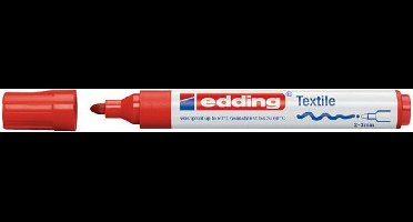 Textielmarker edding 4500 rond 2-3mm rood | 10 stuks