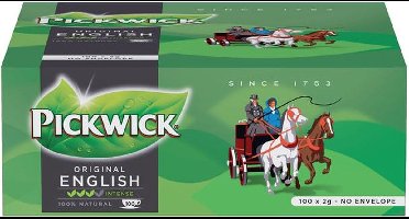 Thee Pickwick engelse melange - 100 zakjes x 2gr zonder envelop - 6 dozen