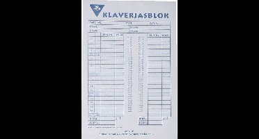Scoreblok klaverjas 50 vel | 5 stuks