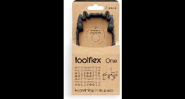 Toolflex One - 2-Pack Gereedschapshouders met Zwart Adapter - Geschikt voor Ø15-35 mm Gereedschappen - Muurbevestiging met Veilige Installatiekit - Ruimtebesparend en Veilig - Exclusief voor Toolflex One Producten