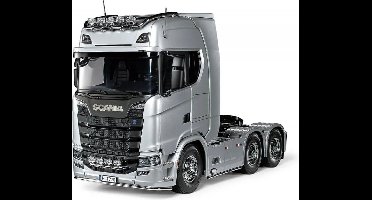 Tamiya Modelbouwpakket Auto - 56373 RC Scania S770 V8 Truck 6X4 - Pre-painted Silver edition RC Plastic - 1:14 - Modelbouw