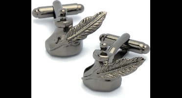 Manchetknopen - Inktpot Ganzeveer Donker Metaal