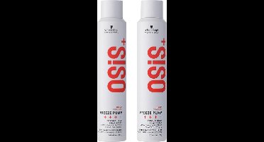 Schwarzkopf Professional OSiS+ Freeze Pump Hold Haarspray - voordeelverpakking - 2 x 200ml