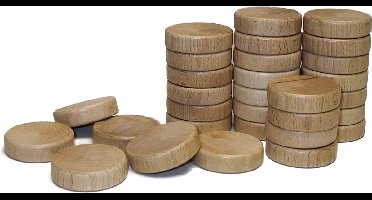Sjoelstenen Set 30st Holgraaid