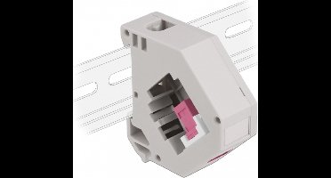 DIN RAIL -adapter met Keystone SC Simplex Vrouw aan SC Simplex vrouwelijk violet