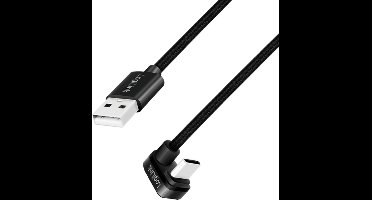 LogiLink CU0192 USB-kabel USB 2.0 1 m USB A USB C Zwart