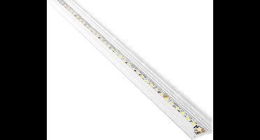 Barthelme 62399201_9010 BARdolino Aluminium (l x b x h) 1000 x 18.4 x 13 mm 1 m