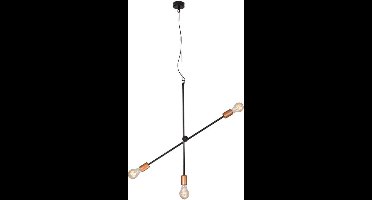 Lyora 3-lichts hanglamp Sticks zwart met goud - 6268