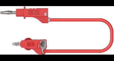 Electro PJP 2117-CD1-50R Meetsnoer [Bananenstekker - Bananenstekker] 50 cm Rood 1 stuk(s)