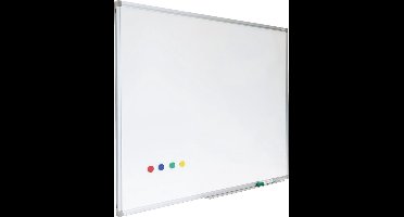 IVOL Whiteboard Premium met zilveren frame - 120 x 180 cm - Emaille - Magnetisch - Magneetbord - Memobord