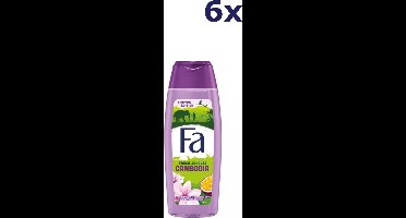 6x Fa Douchegel 250ml Fresh Jungles Cambodia