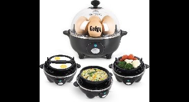 Gadgy Eierkoker Elektrisch - 7 Eieren – Koken, Pocheren, Roerei, Omelet – Vaatwasbestendig - Eierkoker