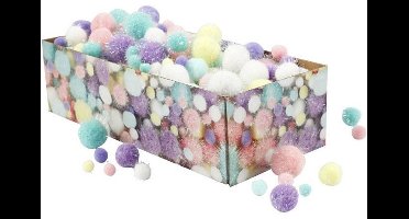 Creativ Company Pom-Poms 15-40 mm Multi 400 Stuks