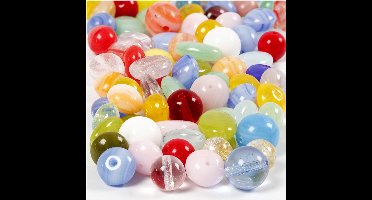 CC Glazen Kralen 6-13 mm Multi 60 gr