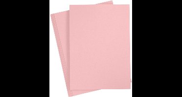 Creotime Karton 21 X 29,7 Cm 220 Gram Roze 10 Stuks