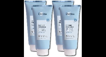Derma Eco Family - Conditioner - 4 x 350ml - Parfumvrij - AllergyCertified - met Amandelolie en Glycerine