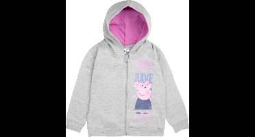 Peppa Pig Vest - Just have fun - Grijs - Maat 98/104