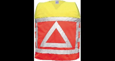 Verkeersregelaar hesje/vest - fluor oranje geel - Maat XL/XXL