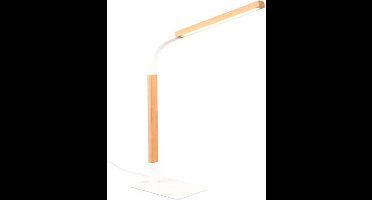 TRIO NORRIS - Tafellamp - Bureaulamp - Wit mat - incl. 1x SMD 7W - Touch functie - Snoerschakelaar