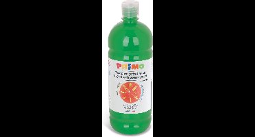 Primo Beginner's kant-en-klare plakkaatverf, 1000 ml fles met doorstroomdop heldergroen