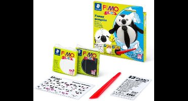 FIMO kids boetseerklei funny kits set funny penguin