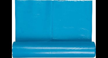 Afvalzakken - Extra Dik - Puinzak - Blauw 120L - Breedte: 70 cm Lengte: 110 cm - Rol 10 st.