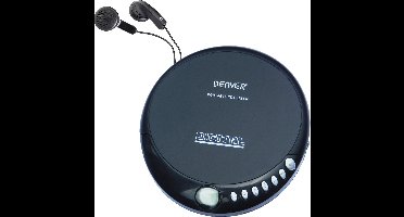 Denver Discman - Draagbare CD Speler - Inclusief Oordopjes - CD/CD-R/CD-RW - DM24MK2