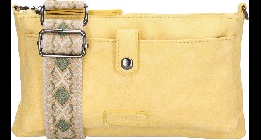 Beagles Malaga Crossbody Schoudertas met trendy Schouderband - Dames Tas - Zacht geel
