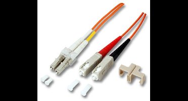 EFB Elektronik O0320.1 Glasvezel Optische vezel Aansluitkabel [1x LC-stekker - 1x SC-stekker] 50/125 µ Multimode OM2 1.00 m