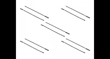 DeLOCK 18967 kabelbinder Beaded cable tie Polyamide Zwart 10 stuk(s)