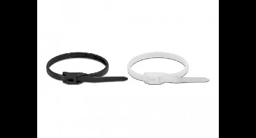 Kabelbind met platte kop L 370 x W 3,6 mm 100 stuks