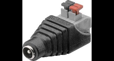 Adapter Terminal Block 2-pin DC (5.50 x 2.10 mm) Zwart