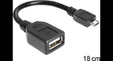 DeLOCK USB micro-B - USB 2.0-A, 0.18m
