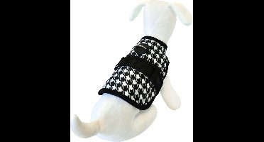 Martin sellier hondentuig jas avantgarde sherlock zwart / wit - M