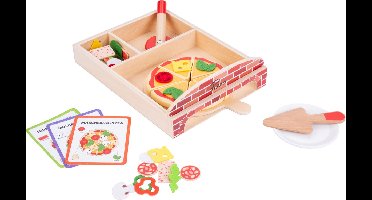 Gourmet pizza set hout