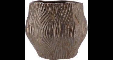 Bloempot Multan bronskleurig 26,5 cm