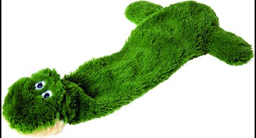 Flamingo - Hondenspeelgoed Pluche shaky kikker - Groen - 32 x 14 x 5 cm