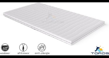 Toros Bedden Topper Matras 180x200 Hybride Koudschuim HR55 - Topdekmatras