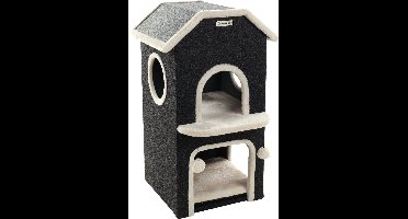 Krabton Nordic Villa Zwart - Zwart - 48.5 x 51.5 x 80.5 cm