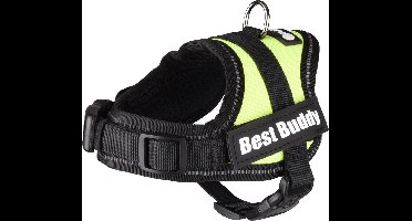 Flamingo Pluto Liberty - Harnas Honden - Harnas Best Buddy Pluto Neon Groen Xxxs 29-33cm 15mm - 1st - 129337 - 1st