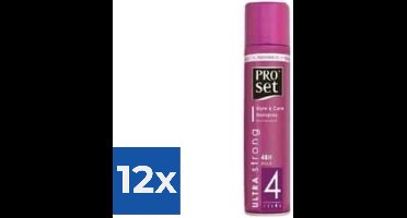 PROSET Haarlak Ultra Strong 250 ml - Voordeelverpakking 12 stuks