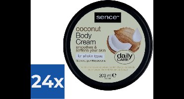 Sence Bodycreme Coconut 200 ml - Voordeelverpakking 24 stuks