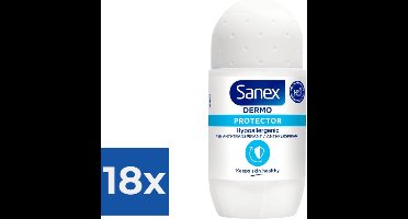 Sanex - Deodorant - Roller - Dermo Protector - 50ml x 18