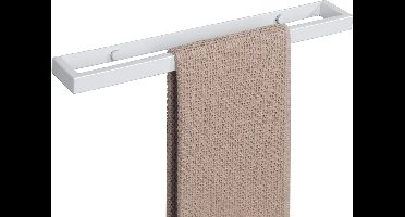 Badkamer Handdoekhouder Handdoekring Wit Handdoekhouder Roestvrij Staal SUS304, 40 CM Wandmontage, EGJF040-W