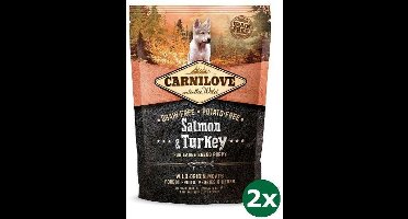 2x12 kg Carnilove salmon / turkey puppies large breed hondenvoer