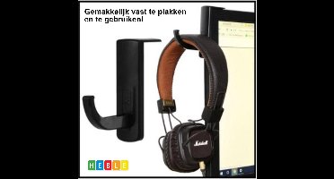 *** Koptelefoon - Headset-Standaard - Monitor houder - Zelfklevend - van Heble® ***