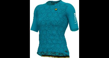 Ale Velocity Korte Mouw Wielertrui Blauw S Vrouw