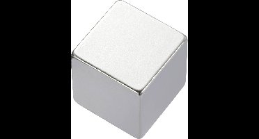 Conrad Components 505949 Permanente magneet Dobbelsteen (l x b x h) 10 x 10 x 10 mm N45 1.33 - 1.37 T Grenstemperatuur