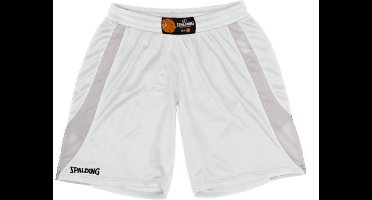 Spalding Jam Basketbalshort Dames - Wit / Zilver | Maat: XXL